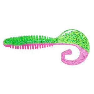 Силиконовкая приманка Reins G Tail Grub 4" цв. B52 Electric Chicken