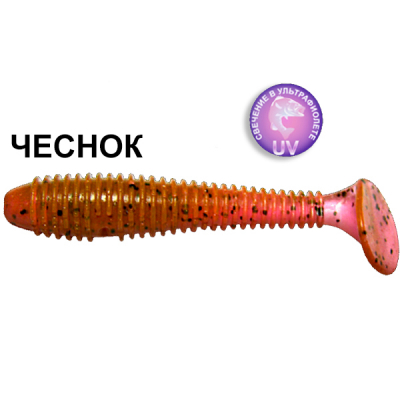 Силиконовая приманка Crazy Fish Vibro Fat 1-71-13-5 чеснок цв. purple pepper (пурпурный перец)