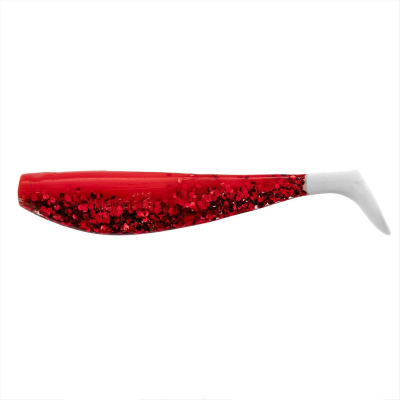 Силиконовая приманка Helios Zander 4"/10,2см Red Sparkles WT 5шт. (HS-36-034)