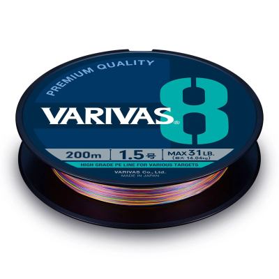 Плетеный шнур Varivas PE x8 150m Marking #0.6 (13lb)
