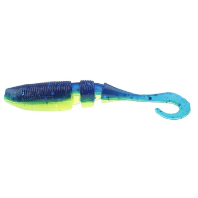 Эластичная приманка Lake Fork Sickle Tail Baby Shad цв. Blue Grass