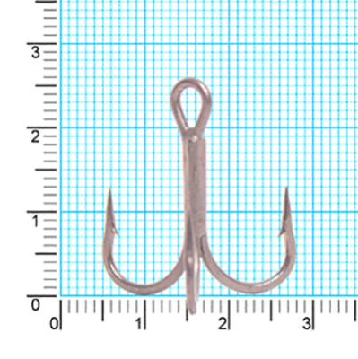 Крючок тройник Kaida CRANE Treble HookTeflonTreated H331 #2 24шт