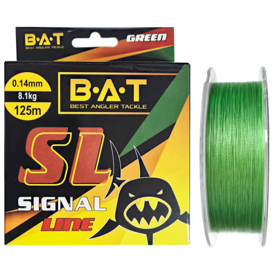 Леска плетеная BAT Signal Line 125м Green 0,14 мм.