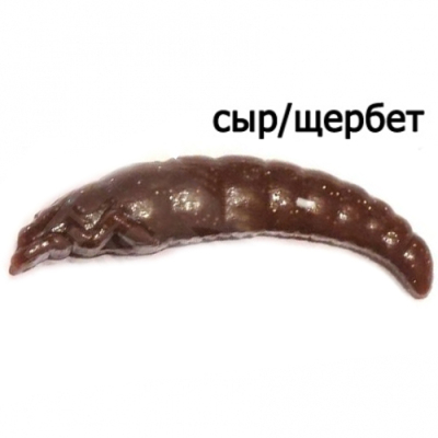 Силиконовая приманка Trout Zone Paddle 1.3" цв. Сыр/Щербет шоколад