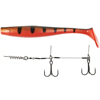 Силиконовая приманка Lucky John 3D BBS Series Kubira Swim Shad 9.0" (22,86)/PG22 1шт. +Stinger L