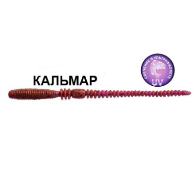 Силиконовая приманка Crazy Fish Cruel Leech 4" 7 шт. 41-100-12-6 кальмар цв. ultraviolet (ультрафиолет)