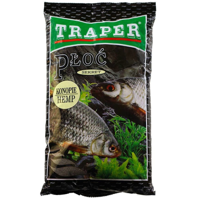 Прикормка Traper Zanęta Płoć sekret konopie, (Плотва "Конопля") 1 kg