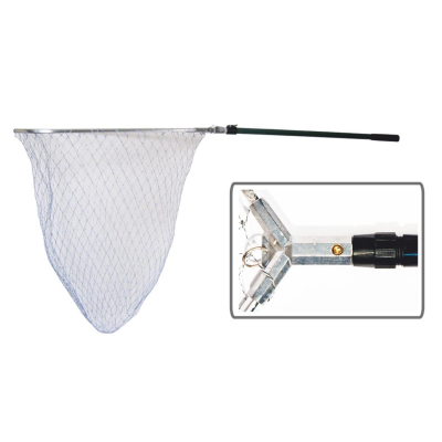 Подсачек телескопический 8-гран. ручка прямоуг. 2,0м/d-80см Helios (HS-PY-025-80)