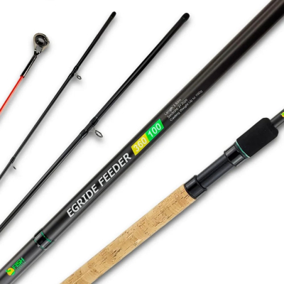 Удилище фидерное Fish Crystal Egride Feeder, тест до 100 г, 3,90 м, 3+3 tips