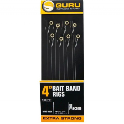 Поводок готовый Guru QM1 Bait Band 4" №12 0,19мм