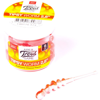 Мягкая приманка Lucky John Pro Series Tipsy Worm 2.3" цв. T73