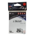 Крючок Koi J-Trout, размер 4 (INT), цвет BN (10 шт.)