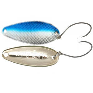 Блесна колебл. Mukai Keiryu Iwana 3.0g Two sides diamond cut цв. #04 Blue Silver