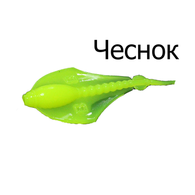 Мягкая приманка Boroda Baits Manta цв. Лимонный, аттр. Чеснок, 6 шт./уп.