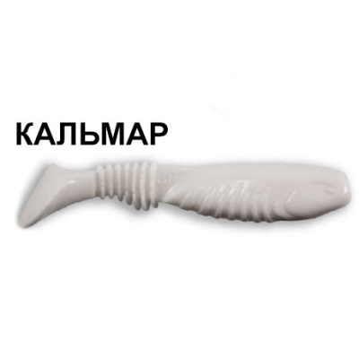 Силиконовая приманка Crazy Fish Dainty 3.3 25-85-59-6 кальмар цв. white (белый)