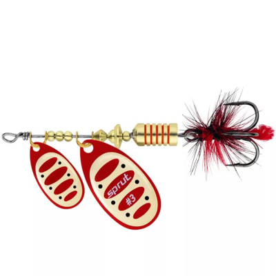 Блесна вращающаяся Sprut Alba Tandem Spinner #3 (9g/RG)