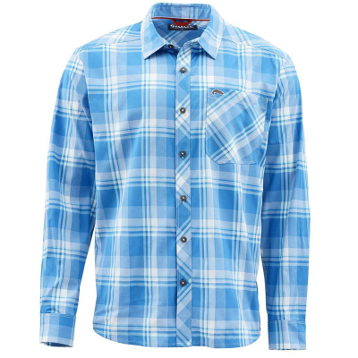 Рубашка Simms Outpost LS Shirt, Pacific Plaid, L