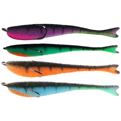 Поролоновая рыбка Jig It JI-125 мм цв. MIX 3 4шт
