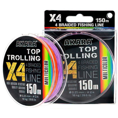 Шнур Akara Top Trolling Multicolor 150 м 0,40