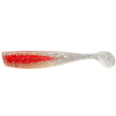 Виброхвост Sprut Kuro 75mm/4.0g/TR (Transparent-Red) (7шт)