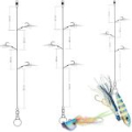 Оснастка ярусная BKK Hyper Flash B2 Flying Fish (SS Circle+Blue/Silver) (A-BW-1677) #4/0 (2шт)