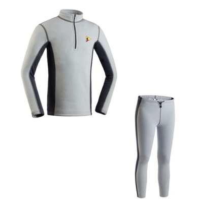 Комплект детского термобелья Bask Kids T-Skin Suit цв. Серый Тмн/Серый Свтл размер 32/122