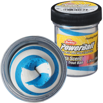 Паста форелевая двухцветная бело голубая Berkley EU SWIRLS POLAR BEAR (1633608)