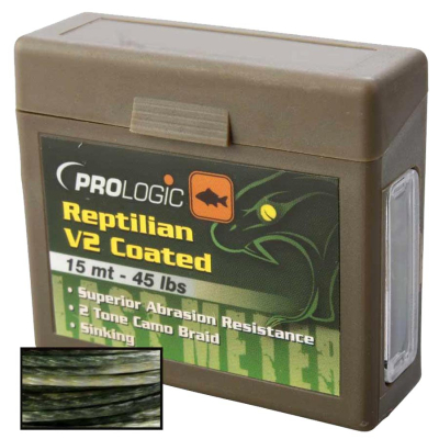 Поводковый материал Prologic Reptilian V2 15m 25lb Coated Camo Sinking 44710
