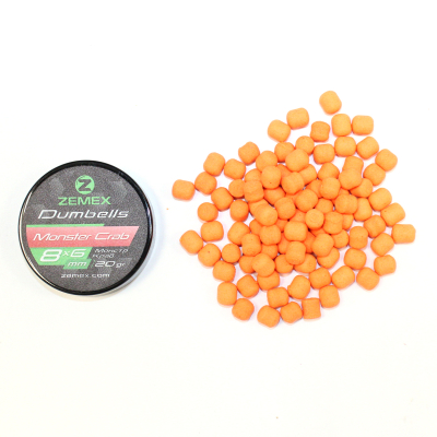 Бойлы плавающие ZEMEX Pop-Ups Dumbells Monster Crab, 8х6 мм, 20 гр
