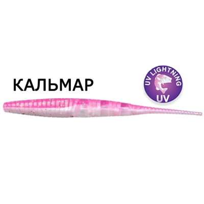 Силиконовая приманка Crazy Fish Polaris 4" 38-100-9D-6 кальмар цв. pink snow (розовый снег)