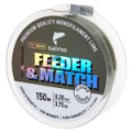 Леска монофильная Salmo Diamond Feeder & Match Fluoro Coated Olive Green 150/020