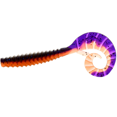 Силиконовая приманка Flagman TT-Grub 3" цв. #0502 Violet Orange