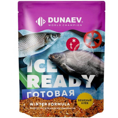 Прикормка "Dunaev iCE-Ready" 0.75кг Плотва