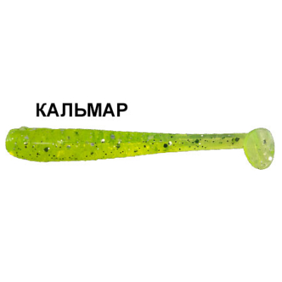 Силиконовая приманка Crazy Fish Nano Minnow 2.2" 22-55-54-6 кальмар цв. green acid (зеленая кислота)
