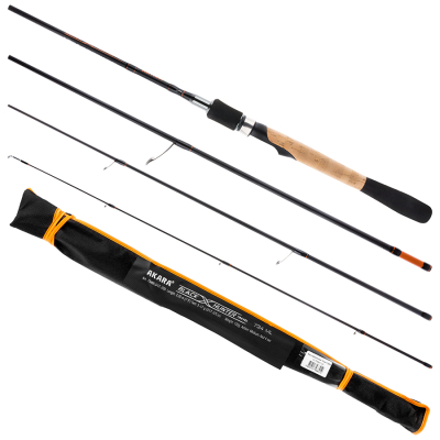 Спиннинговое удилище Akara Black Hunter Travel 734 L (3-12) 2,20 м