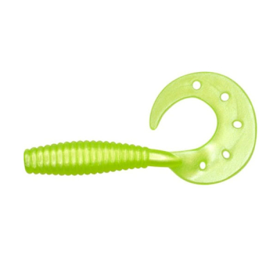 Твистер Dragon Diver 2"/5cm 20 шт. YELLOW FLUO