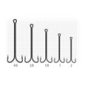Двойник Double Hooks X-Long, цвет BС, размер 1, уп.10 штук (DHXLBC1-10)