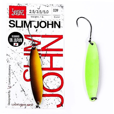 Блесна колеблющаяся Lucky John Slim John 37мм 2.5гр. цв. 039