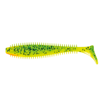 Силиконовая приманка Fox Rage Spikey Shad 12cm - Lemon Tiger NSL529