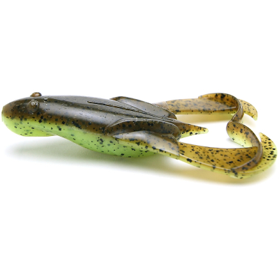 Силиконовая приманка Keitech Noisy Flapper 3.5" #401 Green Pumpkin /Char