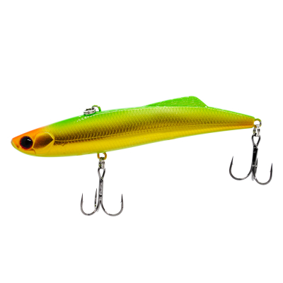 Воблер Mottomo Blade VIB Slim 125S 42g цвет Gold Green