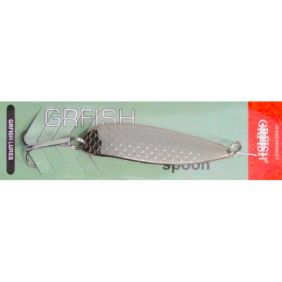 Блесна колеблющаяся Grfish Montana Spoon 35g, 86mm, серебро