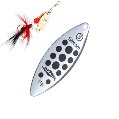 Блесна вращающаяся Mikado Stream №1 - серебро/11
