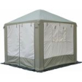 Шатер Митек Пикник-Люкс 3,0 х 3,0 - комплект (каркас/тент) - (хаки-бежевый) 
