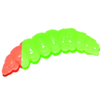 Мягкая приманка Red Machine Larva (Личинка) 35мм 10шт. цв. Red/Chartreuse