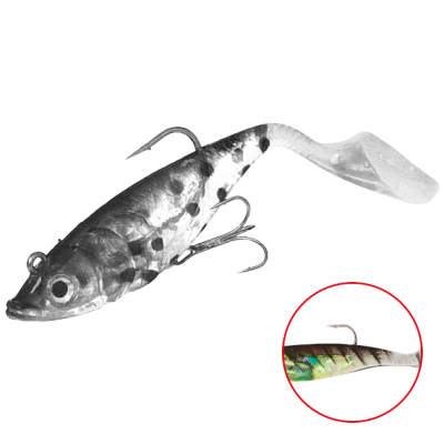 Силиконовая приманка оснащенная Mikado Crystal Fish WXH-66-14см цв. 57 (1уп.-2шт.)