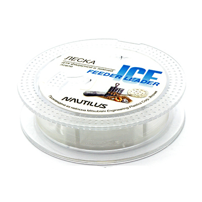 Леска Nautilus Ice Feeder Leader 50m d-0.074мм 0.5кг clear