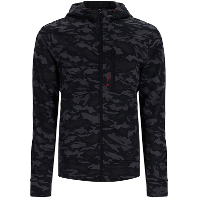 Толстовка Simms CX Hoody - Full Zip, Ghost Camo Black, XXL
