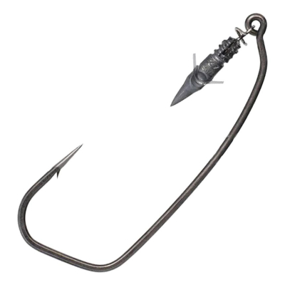 Крючок офсетный огруженный BKK Permalock Weighted #5/0 3/32oz 2шт + 7/68oz 2шт