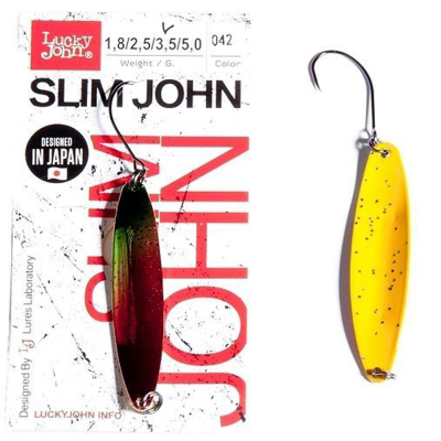 Блесна колеблющаяся Lucky John Slim John 37мм 2.5гр. цв. 042